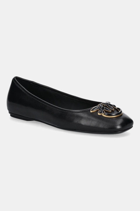 Pinko baleriny skórzane Max 03 kolor czarny SD0379P003Z99 - zdjęcie produktu nr 1