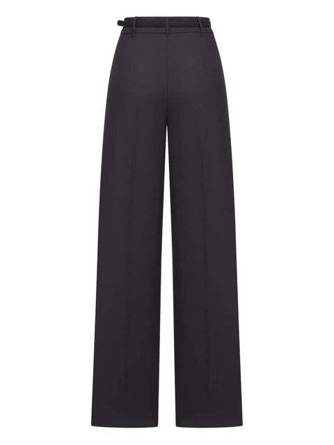 Max Mara belted wool trousers - Black - zdjęcie produktu nr 1