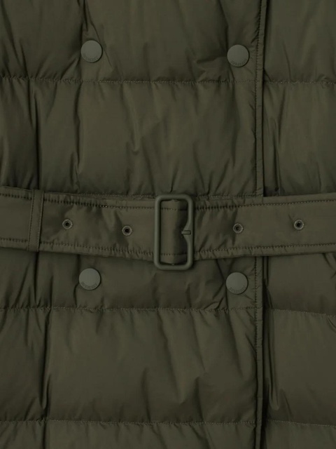 Burberry double-breasted belted puffer coat - Green - zdjęcie produktu nr 2