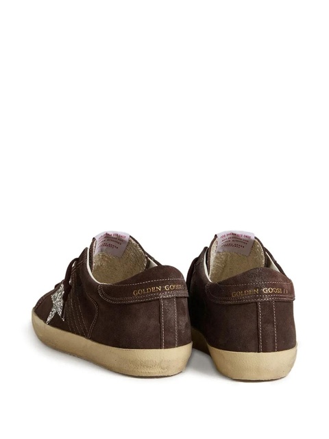 Golden Goose Super Star glitter-star embellished sneakers - Brown - zdjęcie produktu nr 2