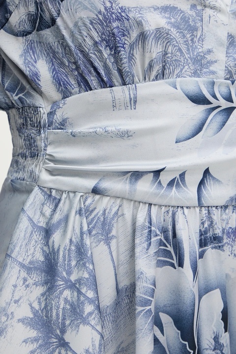 Guess sukienka CONCETTA kolor niebieski mini rozkloszowana W5YK00 WF1T2 - zdjęcie produktu nr 2