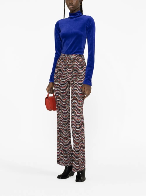 Missoni jacquard straight-leg trousers - Black - zdjęcie produktu nr 1