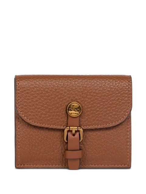 ETRO tumbled-leather card holder - Brown - zdjęcie produktu nr 1