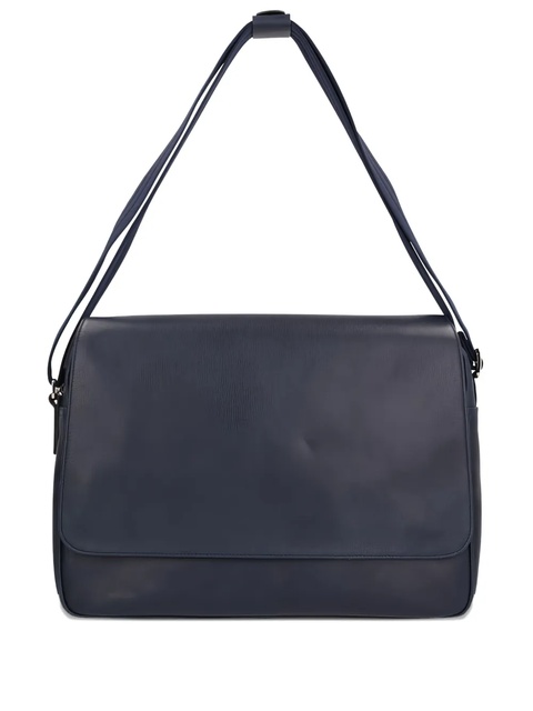 Longchamp flap-closure leather satchel bag - Blue - zdjęcie produktu nr 1