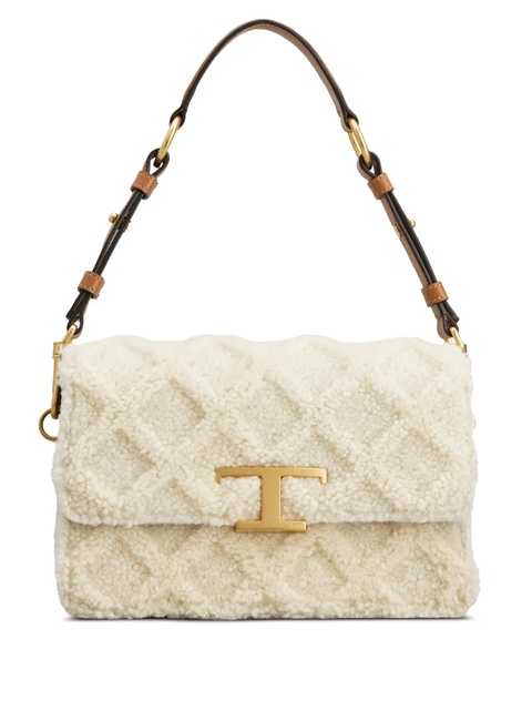 Tod's mini T Timeless leather shoulder bag - White - zdjęcie produktu nr 1