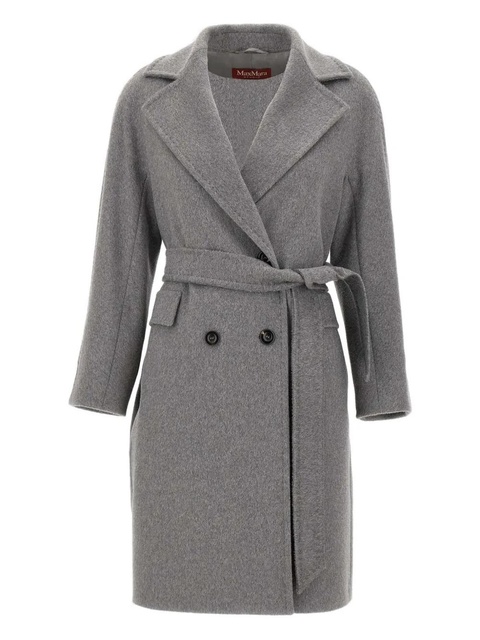 Max Mara Astro belted double-breasted coat - Grey - zdjęcie produktu nr 1
