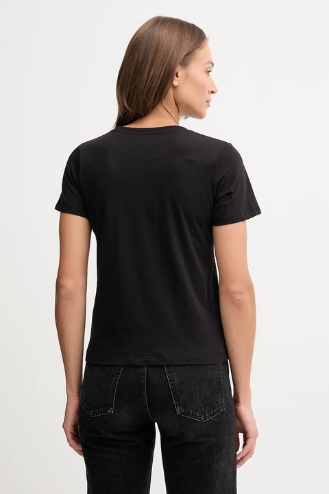 Pepe Jeans t-shirt bawełniany damski kolor czarny PL5000020 - zdjęcie produktu nr 2