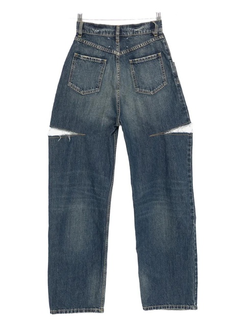 Maison Margiela cut-out jeans - Blue - zdjęcie produktu nr 2