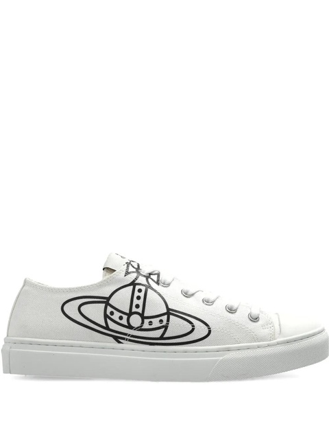 Vivienne Westwood orb-print lace-up pumps - White - zdjęcie produktu nr 1