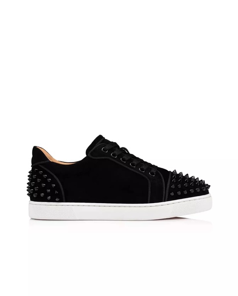 CHRISTIAN LOUBOUTIN - Czarne zamszowe sneakersy Vieira - zdjęcie produktu nr 1