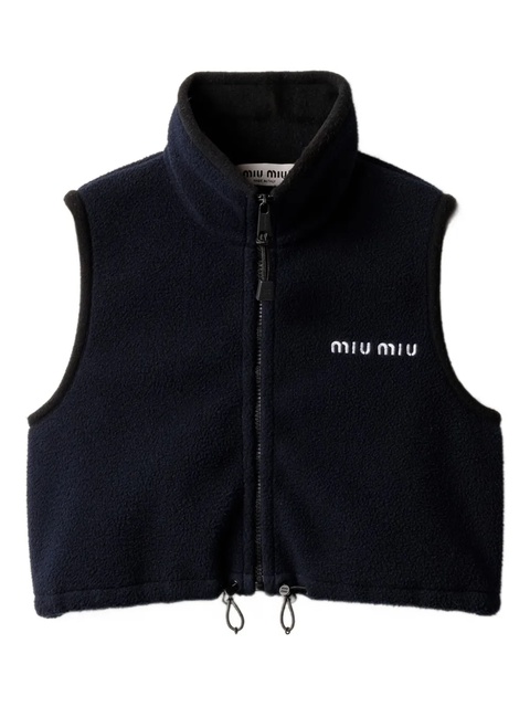 Miu Miu Fleece top - Blue - zdjęcie produktu nr 1