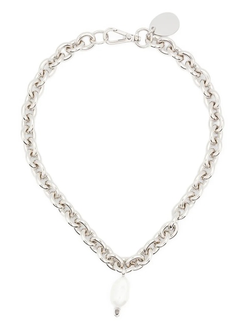 Simone Rocha pearl-drop chain necklace - Silver - zdjęcie produktu nr 1