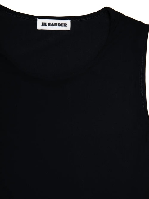 Jil Sander sleeveless stretch tank top - Black - zdjęcie produktu nr 2