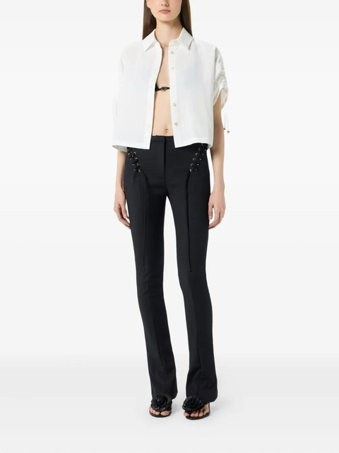 Blumarine cropped button-up shirt - White - zdjęcie produktu nr 2