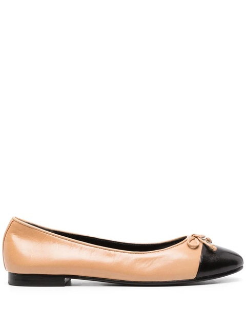 Tory Burch cap-toe ballerina shoes - Neutrals - zdjęcie produktu nr 1