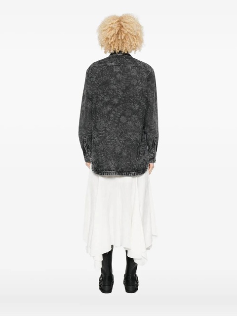 Golden Goose brushed-effect shirt - Grey - zdjęcie produktu nr 2