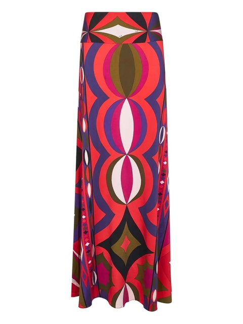 PUCCI geometric-print midi skirt - Pink - zdjęcie produktu nr 1