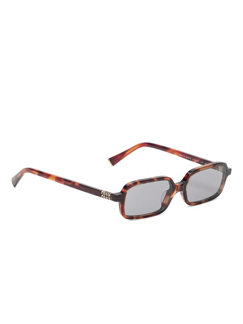 Miu Miu Eyewear tortoiseshell rectangle sunglasses - Brown - zdjęcie produktu nr 1