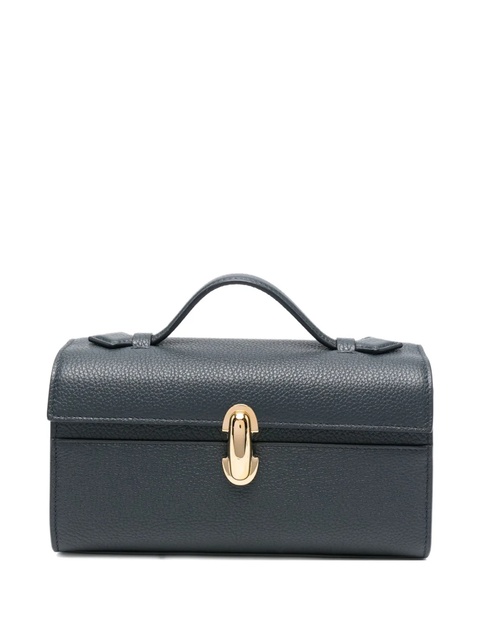 Savette leather tote bag - Blue - zdjęcie produktu nr 1