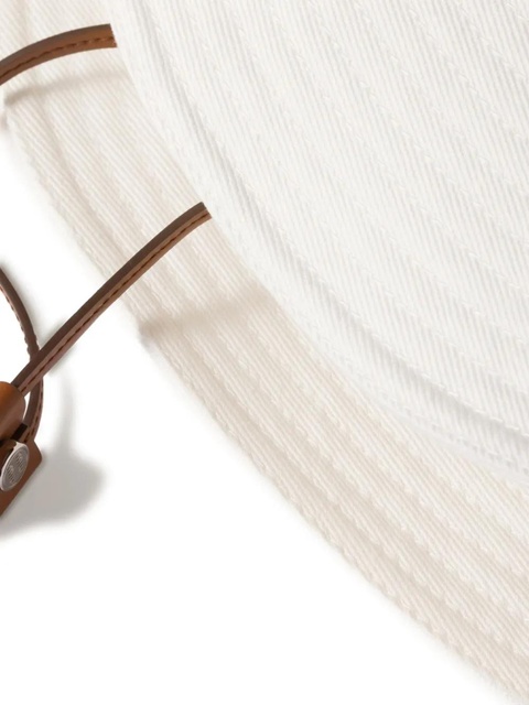 Miu Miu wide-brimmed bucket hat - White - zdjęcie produktu nr 2