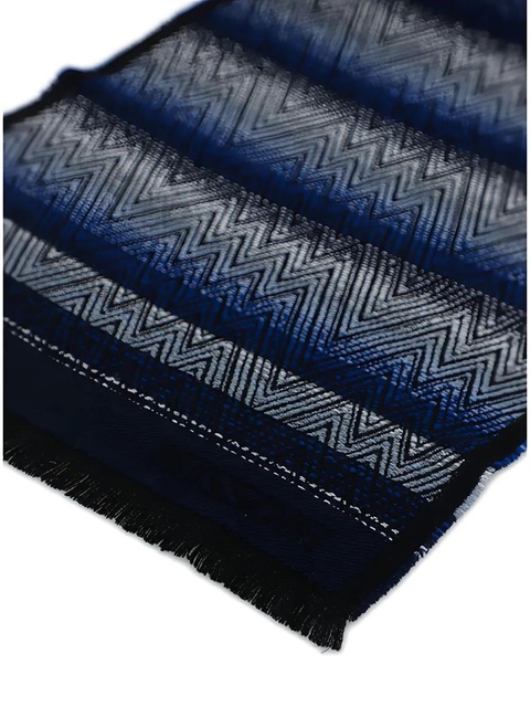 Missoni chevron-pattern scarf - Blue - zdjęcie produktu nr 2