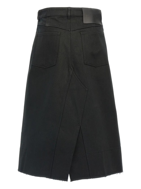 Jil Sander denim midi skirt - Black - zdjęcie produktu nr 2