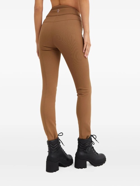 Moncler logo-patch trousers - Brown - zdjęcie produktu nr 2
