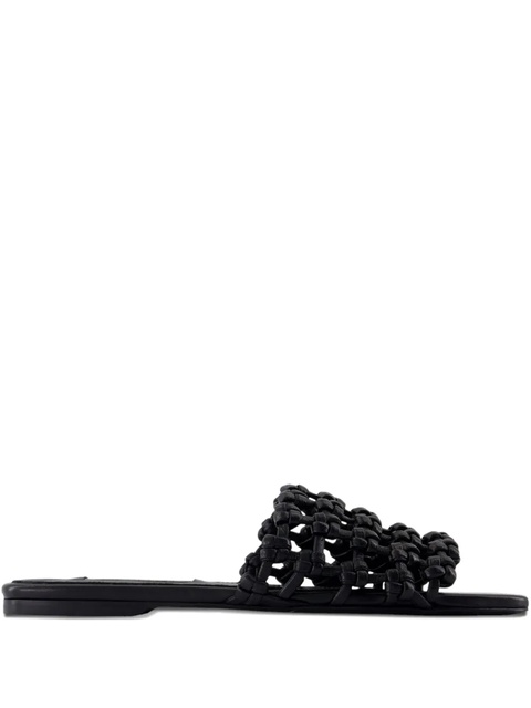 TOTEME braided leather sandals - Black - zdjęcie produktu nr 1