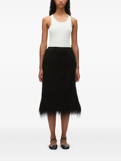 3.1 Phillip Lim fringed midi skirt - Black - zdjęcie produktu nr 1