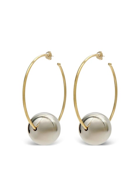 ISABEL MARANT Elina large hoops earrings - Gold - zdjęcie produktu nr 1