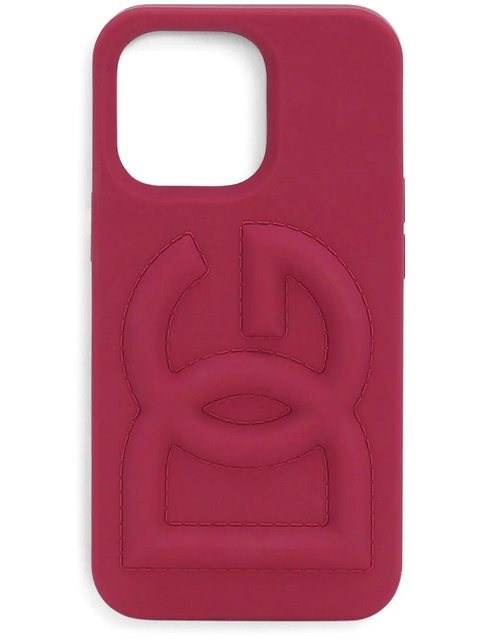 Dolce & Gabbana logo-embossed phone case - Red - zdjęcie produktu nr 1
