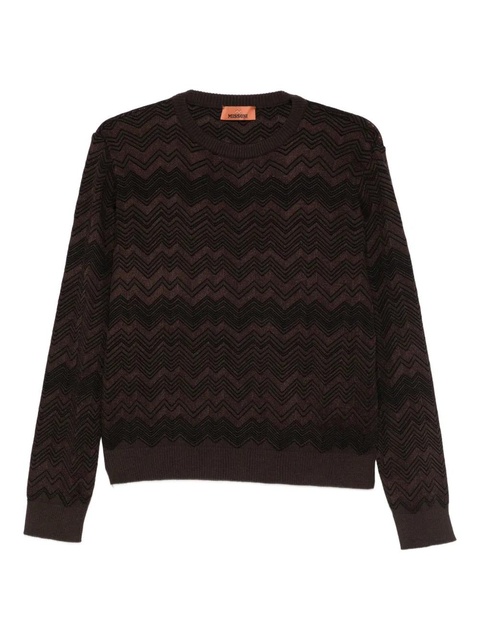 Missoni crew-neck sweater - Brown - zdjęcie produktu nr 1