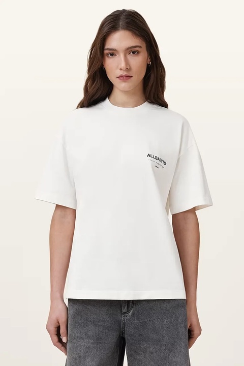 AllSaints t-shirt bawełniany damski kolor biały W202JC - zdjęcie produktu nr 1