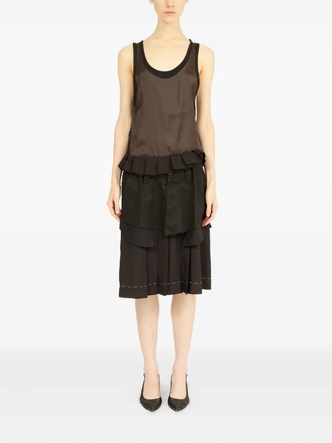 Maison Margiela poplin midi dress - Brown - zdjęcie produktu nr 2