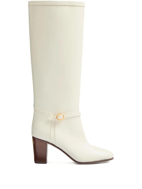 Valentino Garavani 75mm Pattie leather boots - Neutrals - zdjęcie produktu nr 1