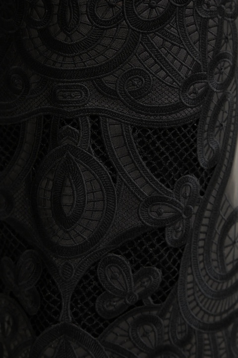 Twinset spódnica kolor czarny midi prosta 252TT2011 - zdjęcie produktu nr 2