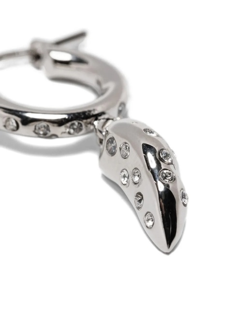 Marni crystal-embellished hoop earrings - Silver - zdjęcie produktu nr 2