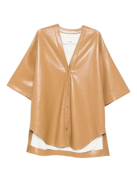 Nanushka button-front shirt dress - Neutrals - zdjęcie produktu nr 1