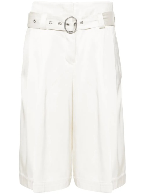 Jil Sander high-waist satin shorts - Neutrals - zdjęcie produktu nr 1