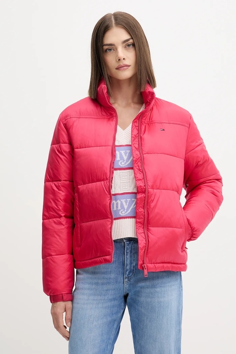 Tommy Jeans kurtka kolor różowy zimowa DW0DW21619 - zdjęcie produktu nr 1