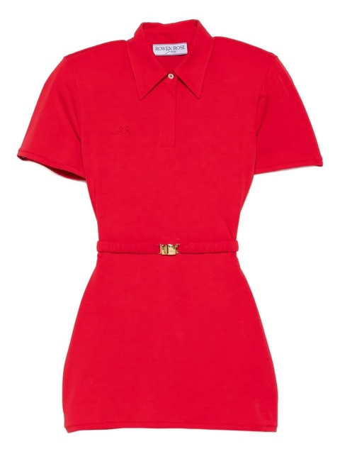 Rowen Rose short-sleeve mini polo dress - Red - zdjęcie produktu nr 1