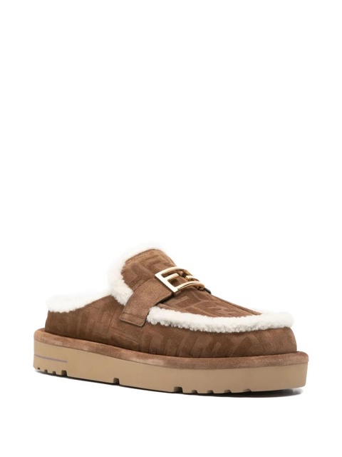 FENDI Apres Chic logo-buckle mules - Brown - zdjęcie produktu nr 2