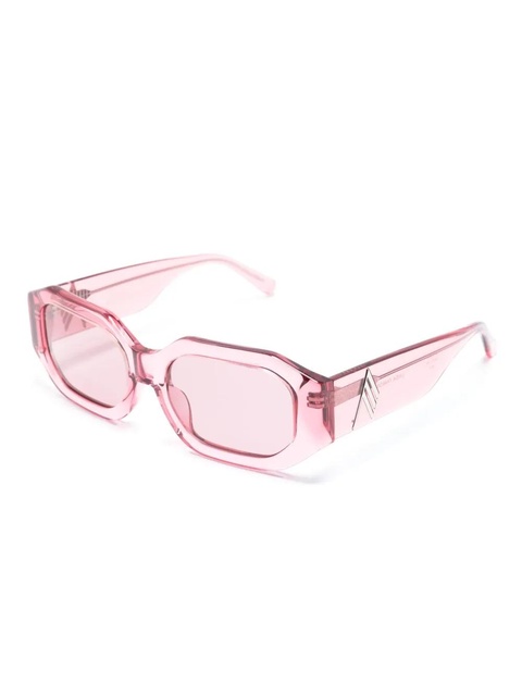 The Attico Blake rectangle-frame sunglasses - Pink - zdjęcie produktu nr 2