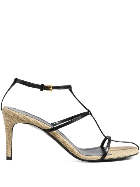 KHAITE 75mm Cage strappy heeled sandals - Black - zdjęcie produktu nr 1