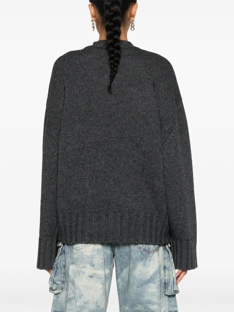 The Attico ribbed-knit sweater - Grey - zdjęcie produktu nr 2