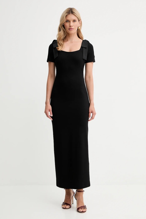 Twinset sukienka kolor czarny maxi dopasowana 252AP2106 - zdjęcie produktu nr 1