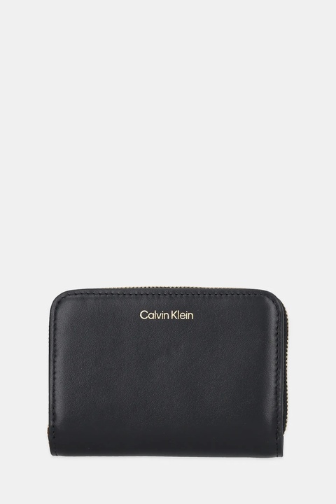 Calvin Klein portfel skórzany damski kolor czarny LV04F1075G - zdjęcie produktu nr 1