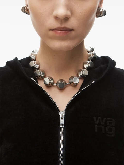 Alexander Wang logo-embossed hoodie - Black - zdjęcie produktu nr 2