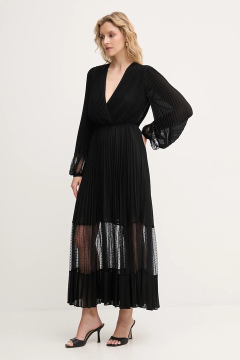 Twinset sukienka kolor czarny maxi rozkloszowana 252TP2641 - zdjęcie produktu nr 2