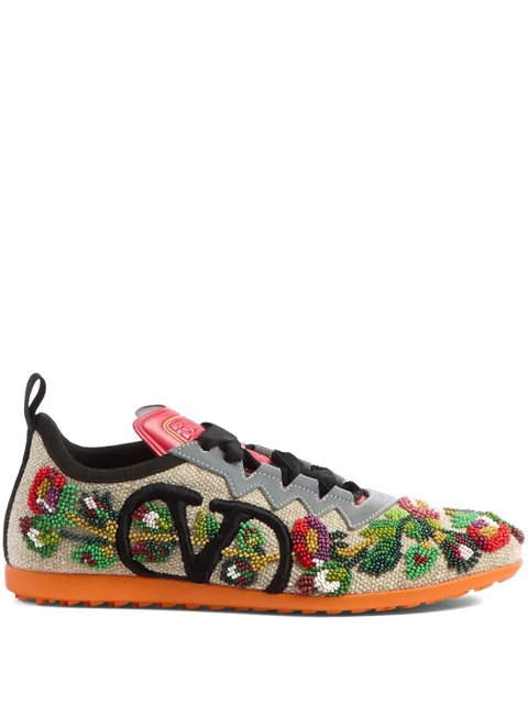 Valentino Garavani Chromathon embroidered sneakers - Neutrals - zdjęcie produktu nr 1